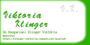 viktoria klinger business card